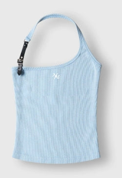 Genuine Leather Straps Slim Fit Camisole