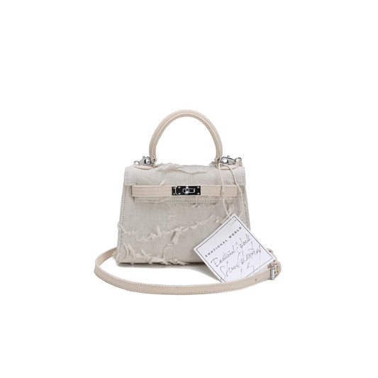 Vintage Shoulder Bag 19 (White)