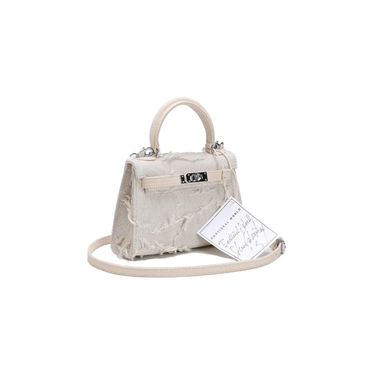 Vintage Shoulder Bag 19 (White)