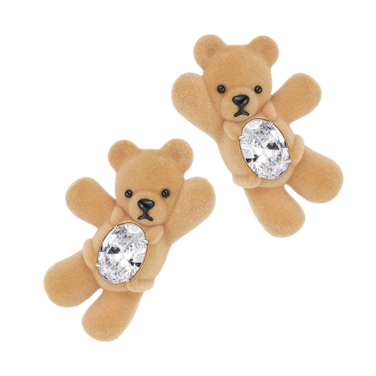 Paradise / Greeting Bear Gemstone Hair Clip