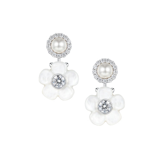 Paradise / Nacre Flower Spin Earring